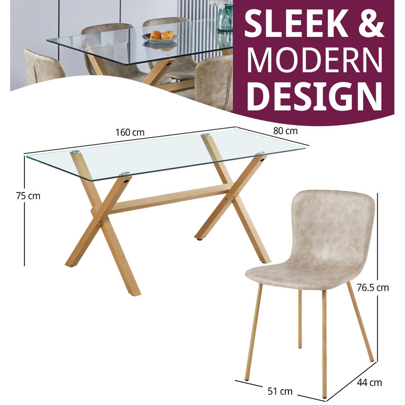 Mose 6 - Person Dining Set