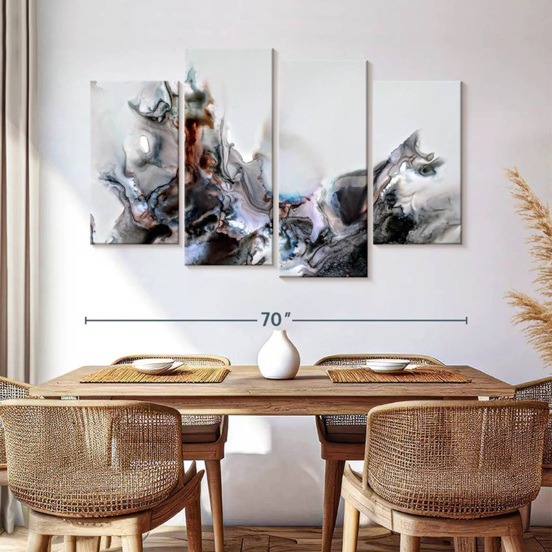 Avery Black Flames, 42" H x 68" W
