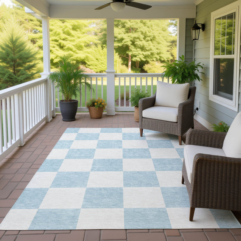 Machine Washable Indoor/Outdoor Micelotta ACN2345 Geometric Rug, Rectangle 5' x 7'6"
