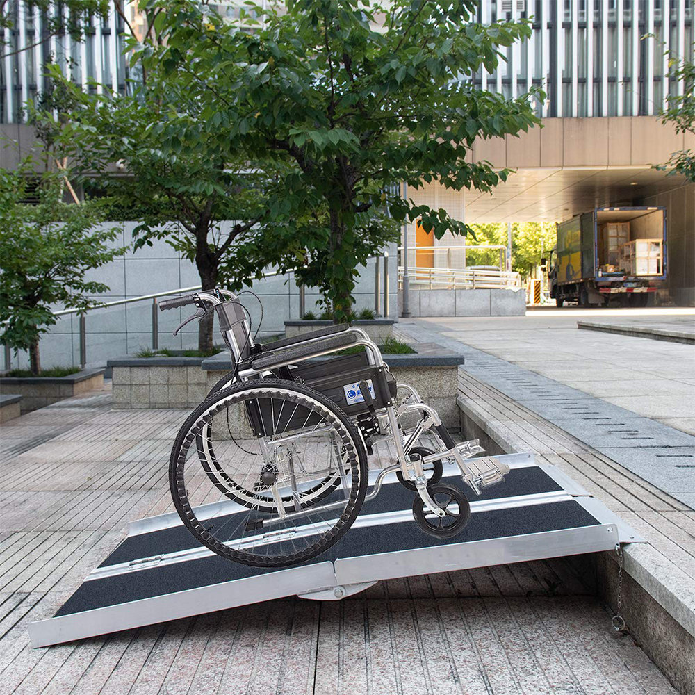 iYofe Non Skid Wheelchair Ramp, Threshold Ramp With An Applied Slip ...