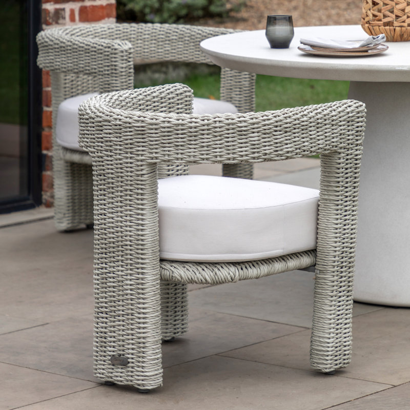 Hayley Outdoor Wicker Chair in Natural