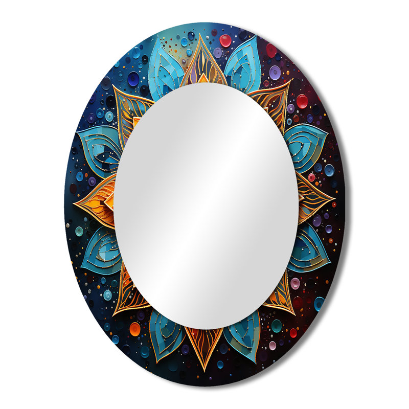 Marlen - Miroir spirituel en métal, 43 po x 33 po