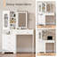 Christlyn Dressing Table with Mirror