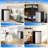 3.2 Cu.Ft Single Door Silver Mini Fridge with Freezer Energy Saving Mini Refrigerator with Adjustable Thermostat Removable Glass Shelves for Bedroom
