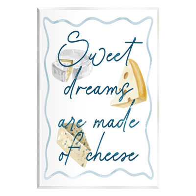 Dreams Of Cheese Wall Plaque Art by Lil' Rue