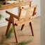 Chaise en bois massif au fini naturel