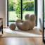 Chaise berçante moderne avec repose-pieds