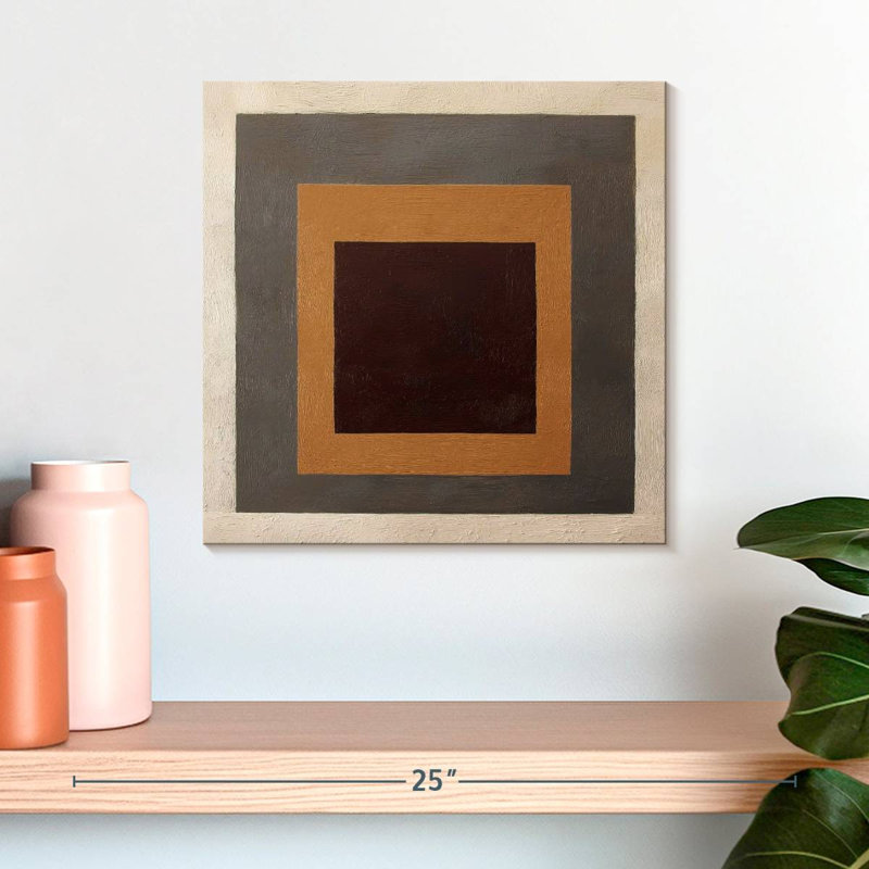 Earth Square Layers, 16" H x 16" W