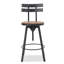 Tabouret de bar pivotant réglable en hauteur Keyosha-107235719-46727731-109482641