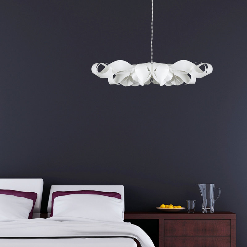 Starflake 12.5cm H Plastic Novelty Pendant Shade