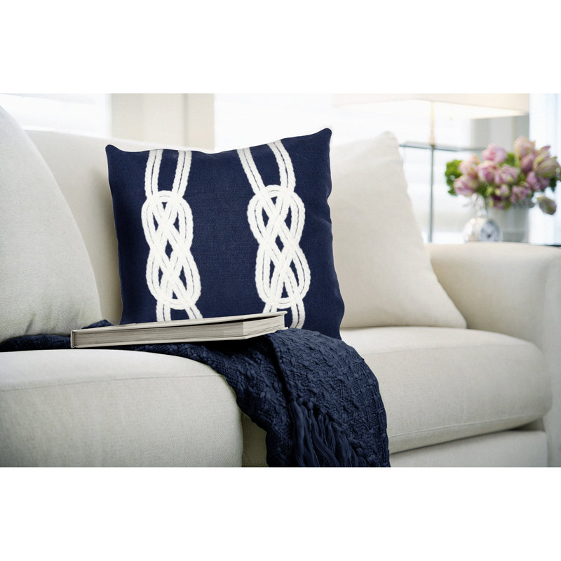 Housse de coussin d'extérieur carré Vision II, Bleu marine