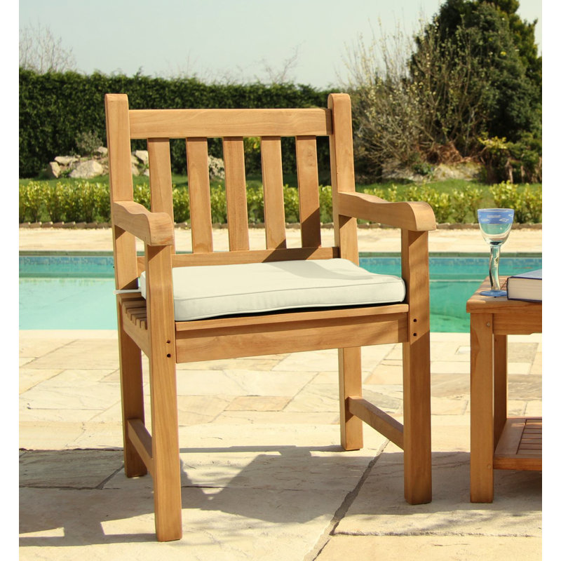 Bar Stool Cushion, Off White, H5 x W52 x D52cm