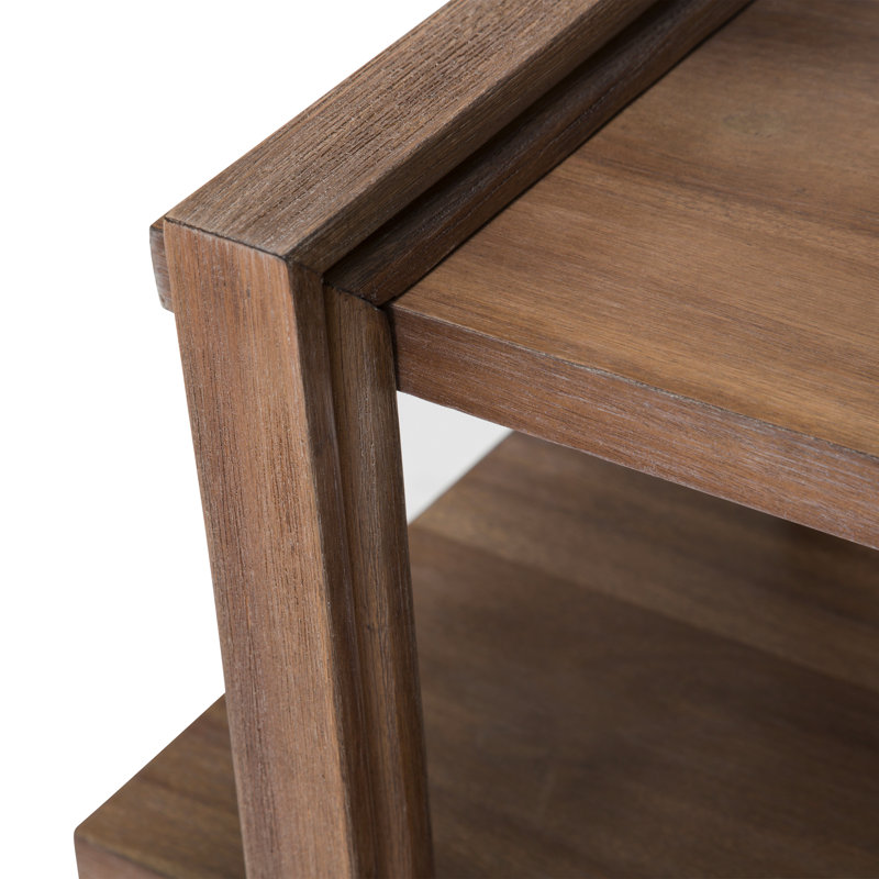 Hudson Ferry Wood Accent Table - Dirftwood