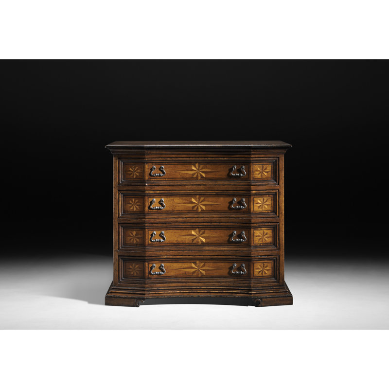 4 Drawer 55" W Solid Wood Dresser