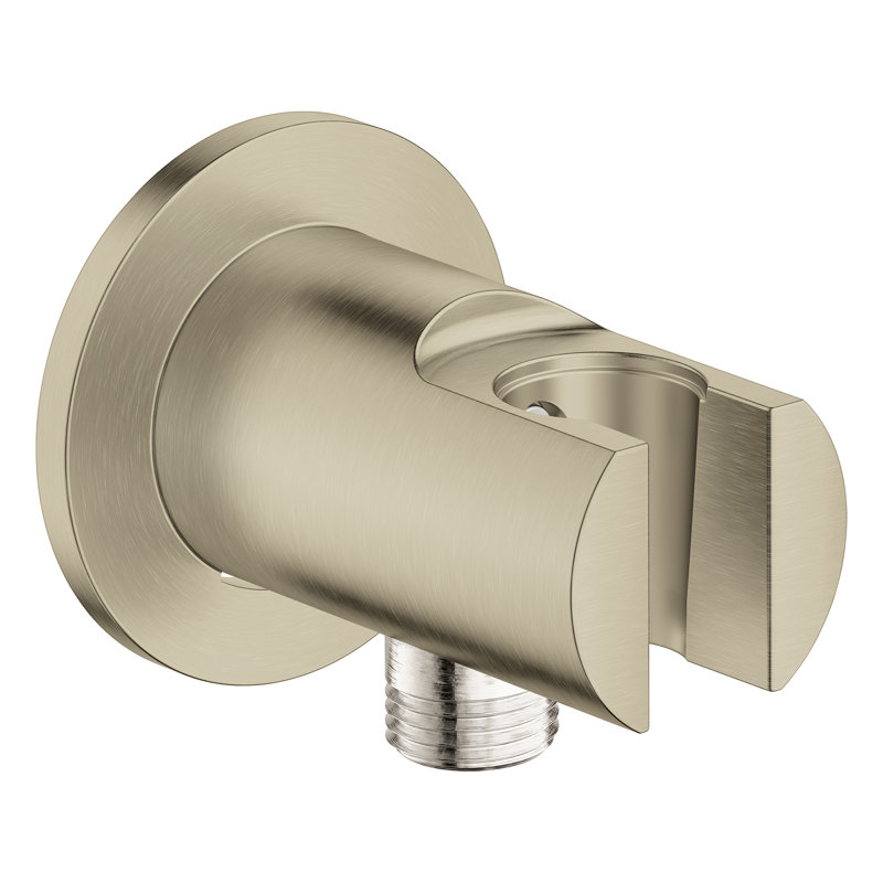 Tempesta Wall Union with Hand Shower Holder, Brushed Nickel