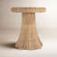 Flora Rattan Scalloped End Table