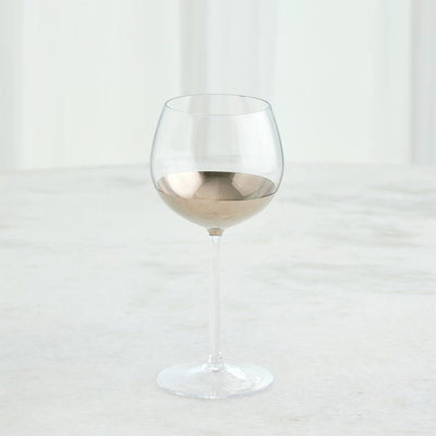 Metallic Orb 6 oz. Wine Glass