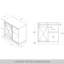 Armoire avec porte coulissante blanche-412789517