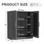 Armoire de rangement d'appoint en bois massif-629172747-629172746