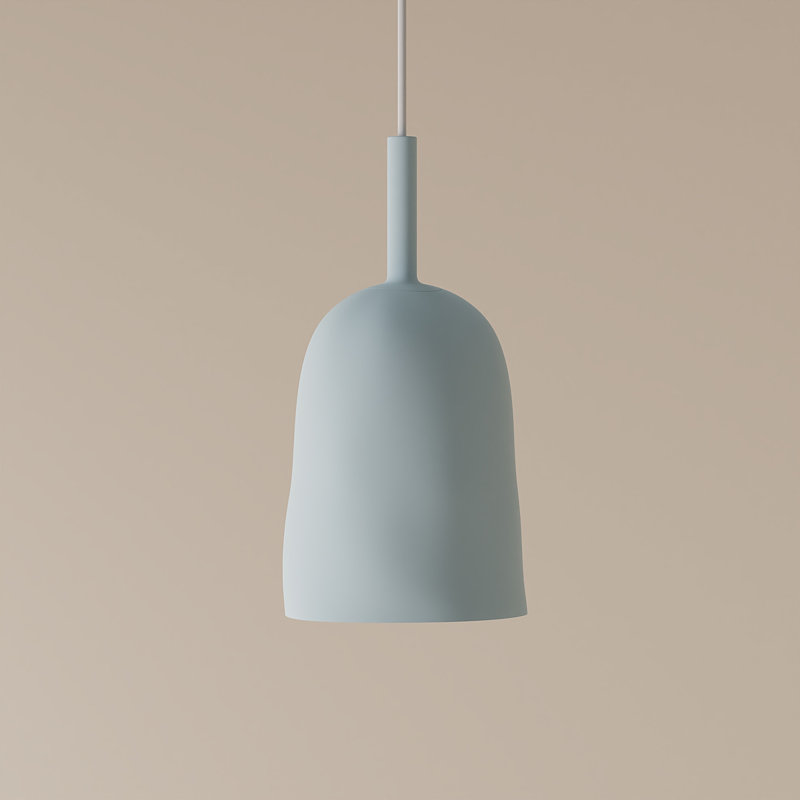Vessel Pendant Light, Sage, 21" H x 14.5" W x 9" D, White