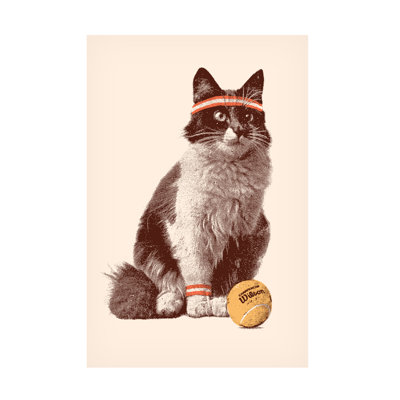 Chat sur toile par Florent Bodart
