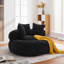 Fauteuil à billes rond surdimensionné de 55,1 po pour adultes, fauteuil de détente en fausse fourrure moelleuse, grand fauteuil à billes confortable avec rembourrage en mousse compressée, fauteuil de lecture et de jeu confortable pour la chambre à coucher et le salon-1718511826-1718511831
