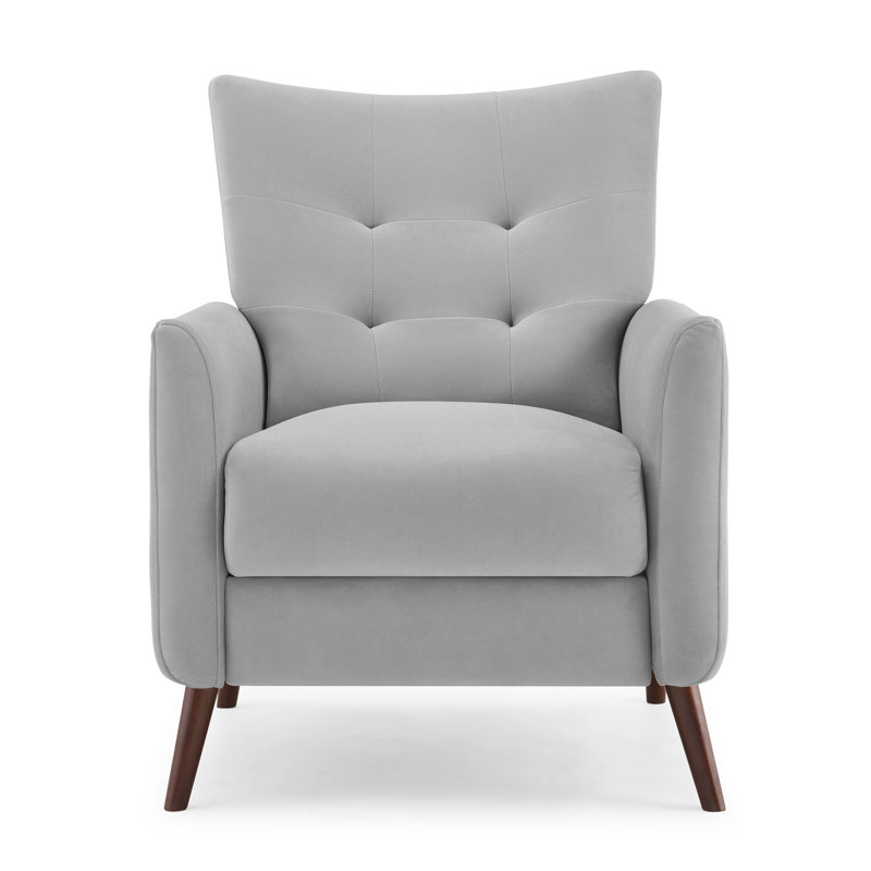 Fauteuil inclinable Ruso, Velours gris