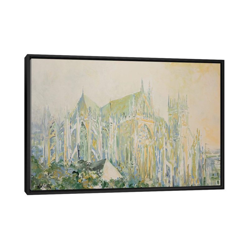 « cathedral i », reproduction sur toile, H 18 po x l 26 po x P 1,5 po, Toile avec cadre noir, Pas de tapis