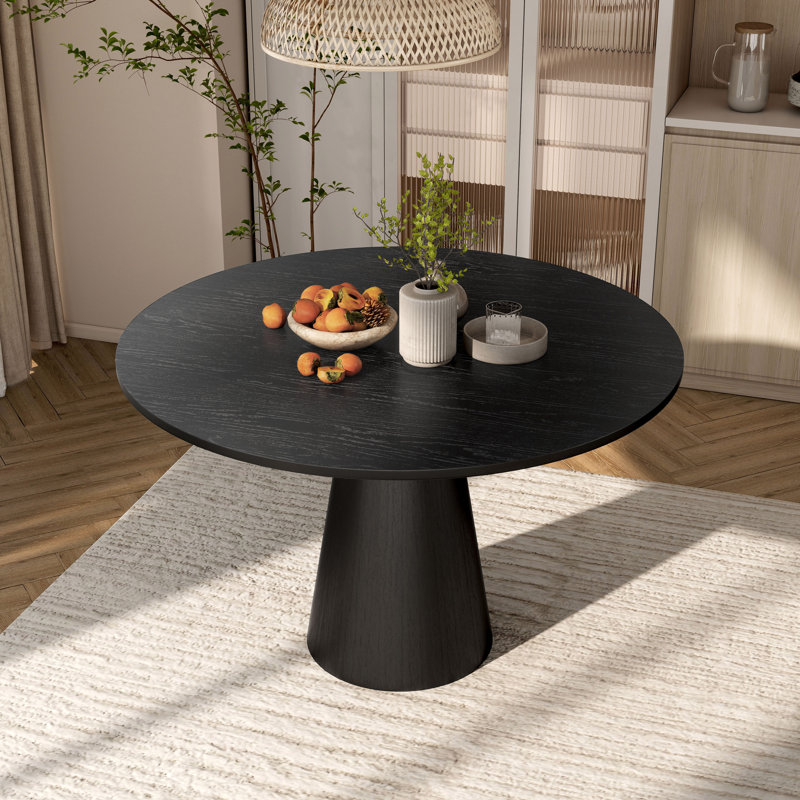 Table de salle à manger Euna, 30"H x 48"L x 48"W, Black
