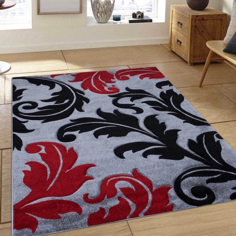 Floral Indoor Rug, Rectangle 5'2" x 7'2"