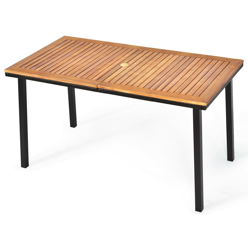 Rectangular Acacia Outdoor Dining Table
