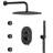 Rainfall Shower System 12" High-Pressure Shower Head with Handheld Shower