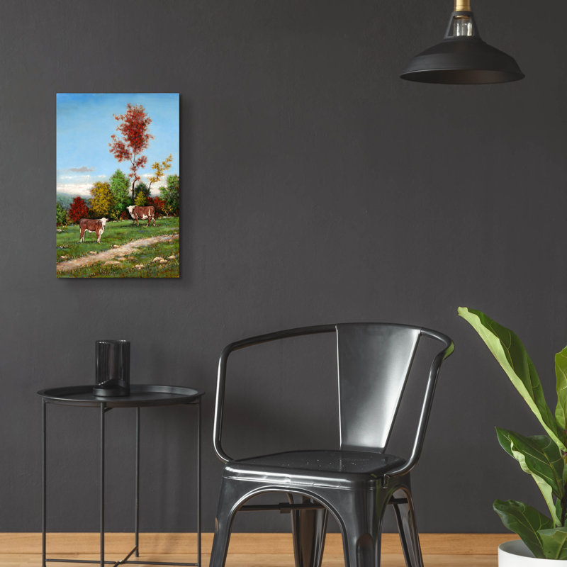  «Cowsiness Color» par Michael Fratrich, art mural en verre acrylique, 16 po x 24 po, H 24 po x l 16 po