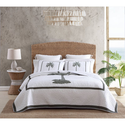 Tommy Bahama Palm Island Cotton Green Quilt
