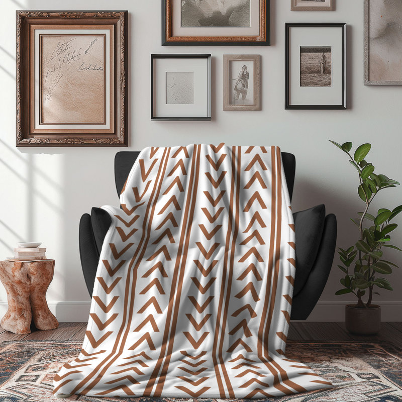 Rustic Boho - 1 pièce Sherpa Premium, L 80 po x l 60 po