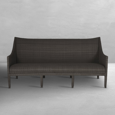 Athena Plus N-Dura Resin Wicker Outdoor Sofa by Summer Classics