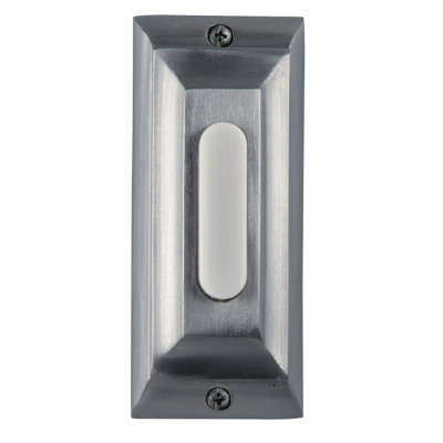 Antique Pewter Push Button Doorbell