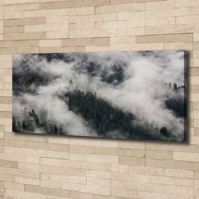 Fog Over The Forest - Wrapped Canvas Print