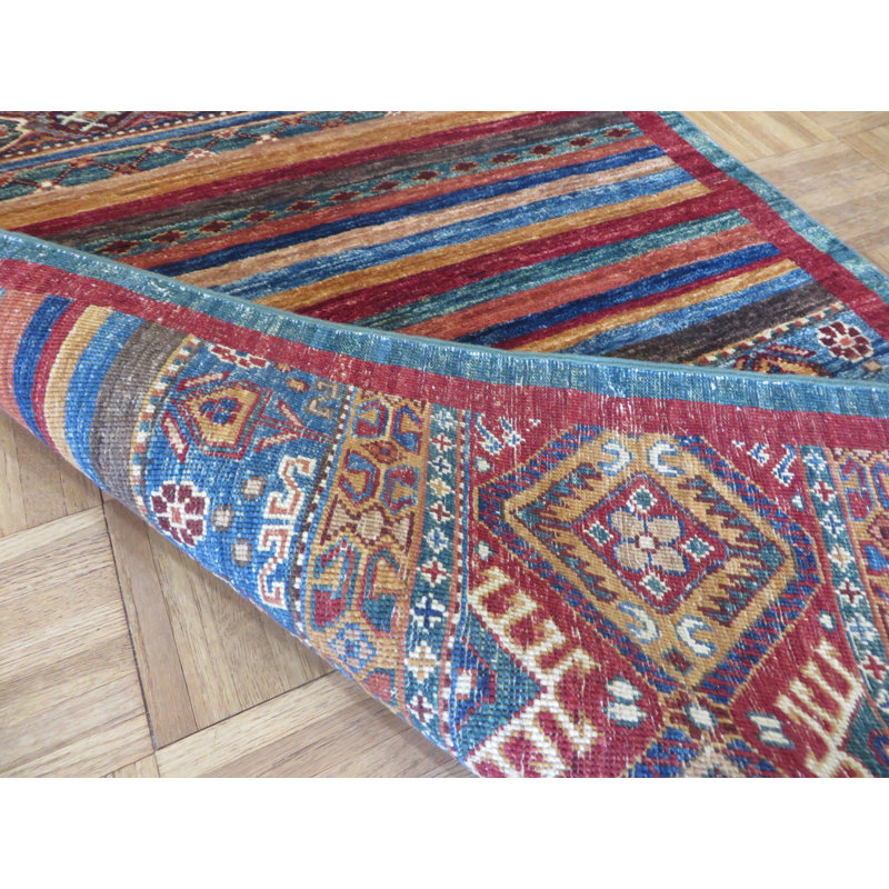 Tapis de zone en laine de couloir 2 pi 8 po x 9 pi 8 po one-of-kind-noué la à la main Broderick