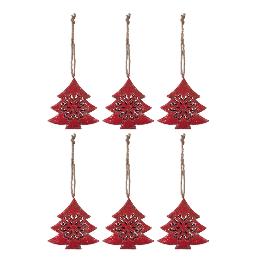 Metal Holiday Shaped Ornament (Set of 6) The Holiday Aisle®