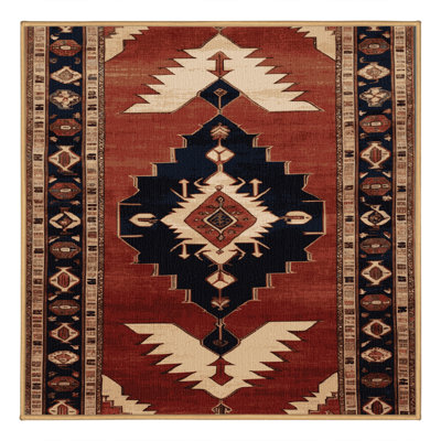 Machine Washable Persian Brown Area Rug