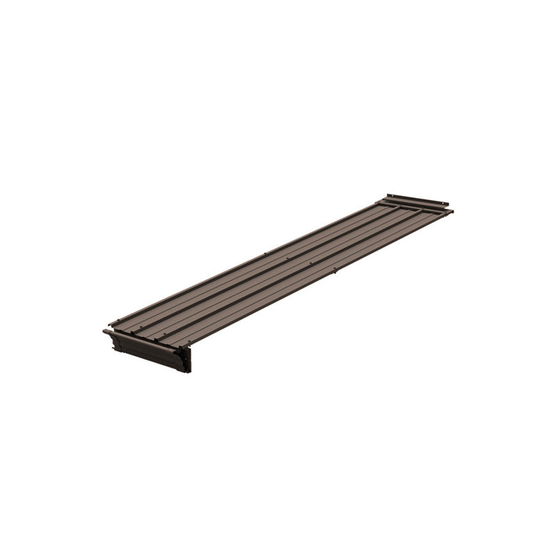 Wall Mount Gazebo Connector Kit - Steel, Rustproof, Easy Assembly, 0.14" H x 21.81" W x 96.46" D
