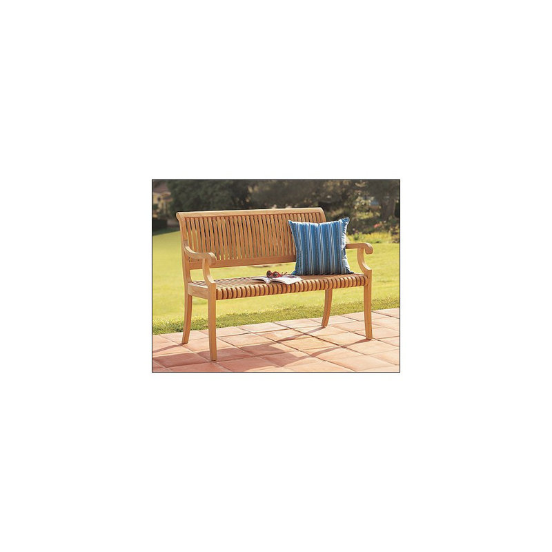 Magaw Outdoor Teak Bench