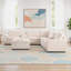 Canapé modulaire en tissu d'ameublement inclinable Annistyn-98751735