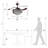 Kaelig 42" Crystal  Invisible Ceiling Fan Light with Remote Control, Retractable Fan Blades