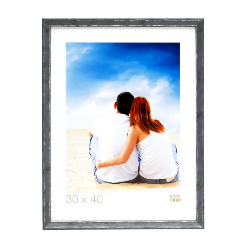 Mineral Picture Frame, 26cm H x 20cm W x 2cm D, Black