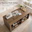 Table de couture de 150 cm avec rangement, table de bricolage de style campagnard