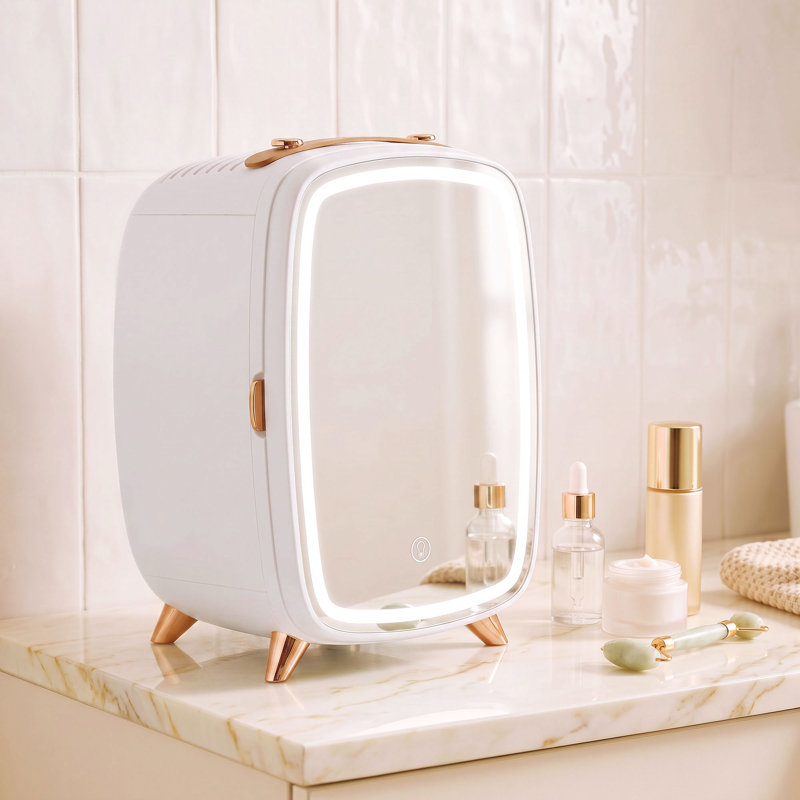 HOMCOM Mini Fridge, White