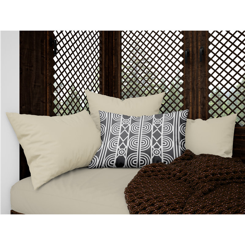 Housse et insert de coussin extérieur Isabis, gris