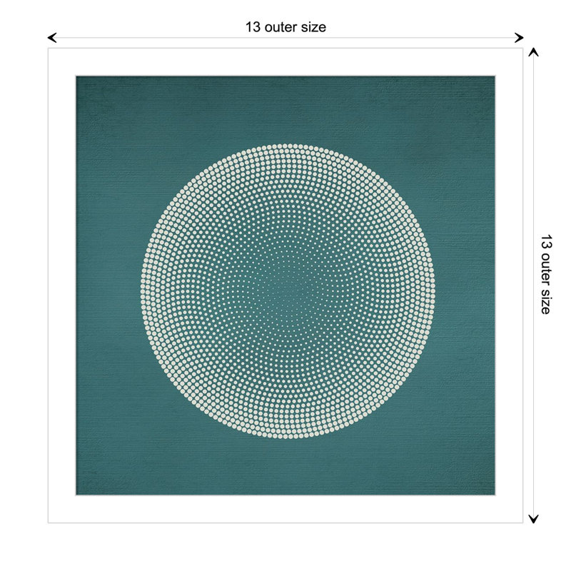 Circles by Incado, 13" H x 13" W x 1" D, White